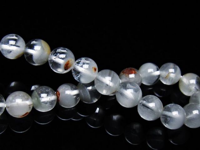 ガーデン水晶ファントムブレスレット 8mm [T676-1903]