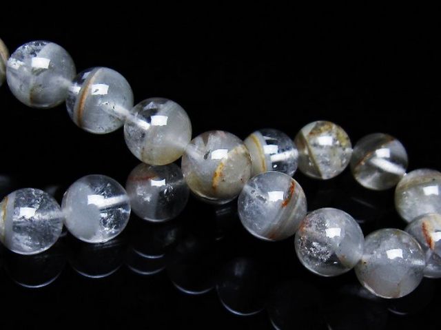 ガーデン水晶ファントムブレスレット 10mm [T676-1941]