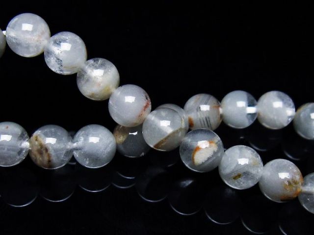 ガーデン水晶ファントムブレスレット 8mm [T676-1949]