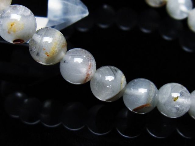 ガーデン水晶ファントムブレスレット 8mm [T676-1949]
