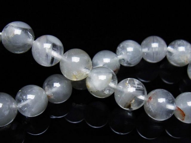 ガーデン水晶ファントムブレスレット 10mm [T676-1968]