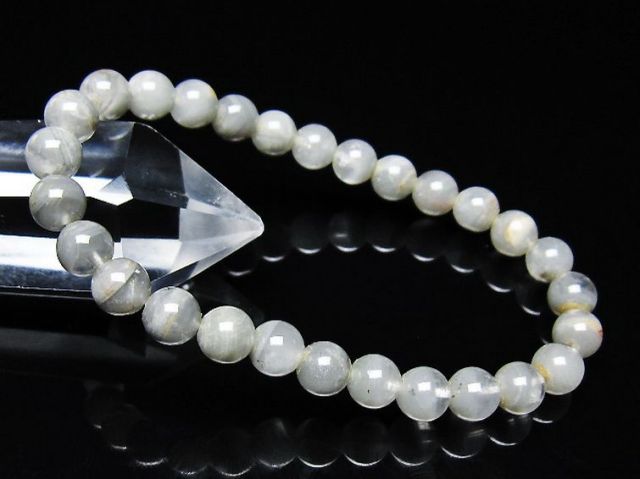 ガーデン水晶ファントムブレスレット 6mm [t676-2266]