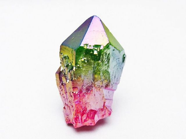 オーラ水晶 オーラクリスタル カテドラルライブラリー 原石(レインボー)[T693-4828]