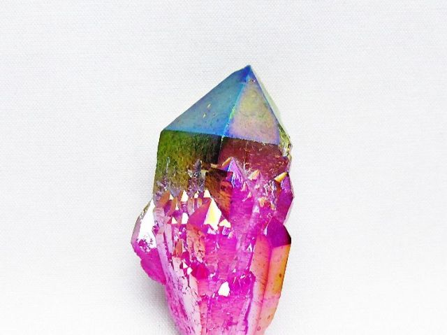 オーラ水晶 オーラクリスタル カテドラルライブラリー 原石(レインボー)[T693-4833]