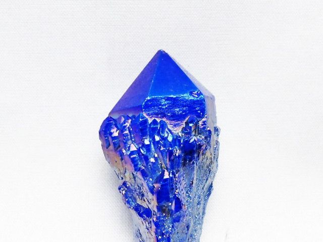 オーラ水晶 オーラクリスタル カテドラルライブラリー 原石 (ブルー)[T693-4880]