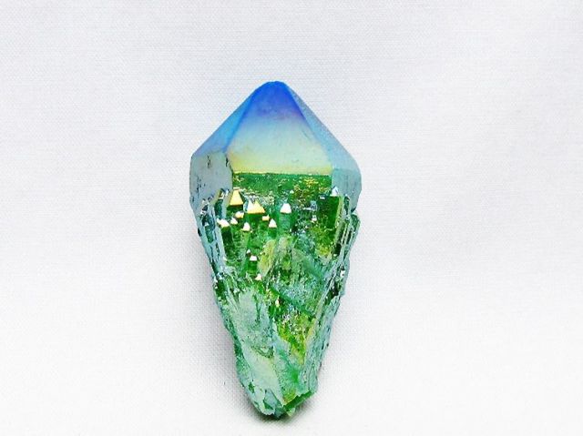 オーラ水晶 オーラクリスタル カテドラルライブラリー 原石 (グリーン)[T693-4924]