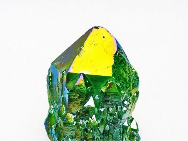 オーラ水晶 オーラクリスタル カテドラルライブラリー 原石 (グリーン)[T693-4938]