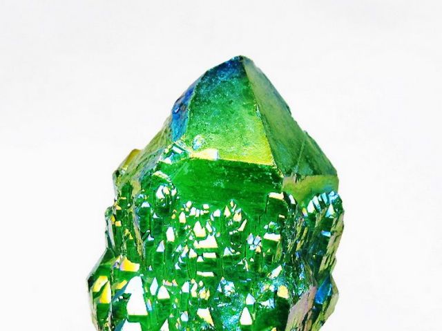 オーラ水晶 オーラクリスタル カテドラルライブラリー 原石 (グリーン)[T693-4938]