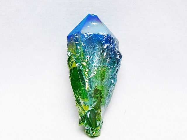 オーラ水晶 オーラクリスタル カテドラルライブラリー 原石 (グリーン)[T693-4941]