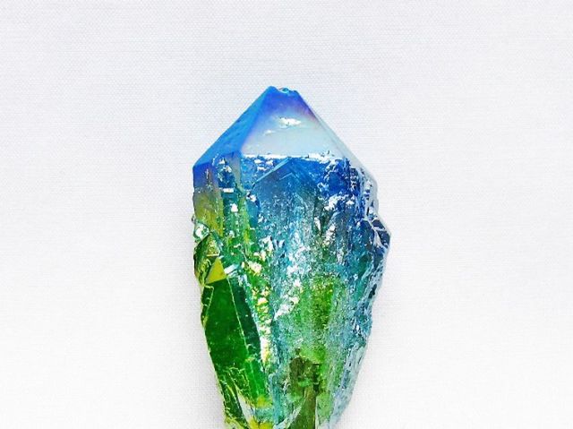 オーラ水晶 オーラクリスタル カテドラルライブラリー 原石 (グリーン)[T693-4941]