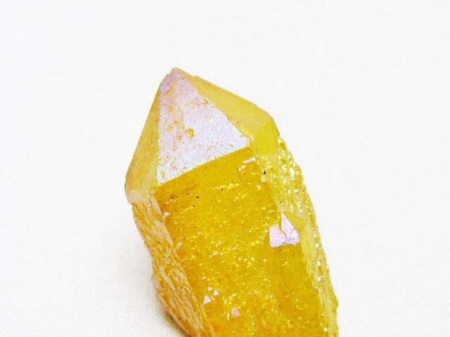 オーラ水晶 オーラクリスタル カテドラルライブラリー 原石 (イエロー)[T693-4984]