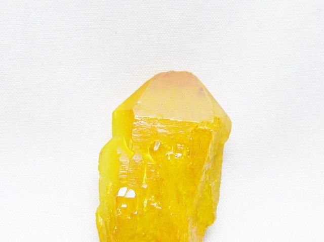 オーラ水晶 オーラクリスタル カテドラルライブラリー 原石 (イエロー)[T693-4997]