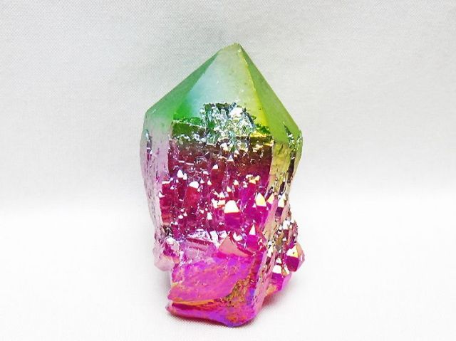 オーラ水晶 オーラクリスタル カテドラルライブラリー 原石(レインボー)[T693-5072]
