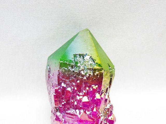 オーラ水晶 オーラクリスタル カテドラルライブラリー 原石(レインボー)[T693-5072]