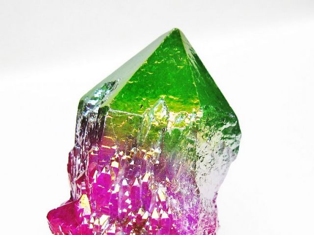 オーラ水晶 オーラクリスタル カテドラルライブラリー 原石(レインボー)[T693-5072]