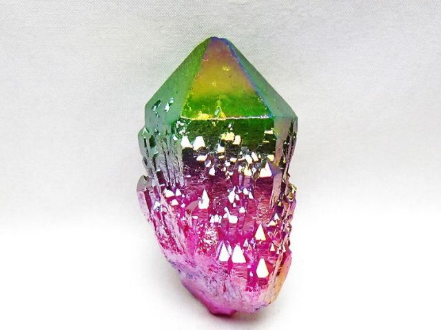 オーラ水晶 オーラクリスタル カテドラルライブラリー 原石(レインボー)[T693-5077]