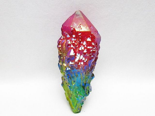 オーラ水晶 オーラクリスタル カテドラルライブラリー 原石(レインボー)[T693-5088]