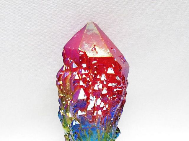 オーラ水晶 オーラクリスタル カテドラルライブラリー 原石(レインボー)[T693-5088]