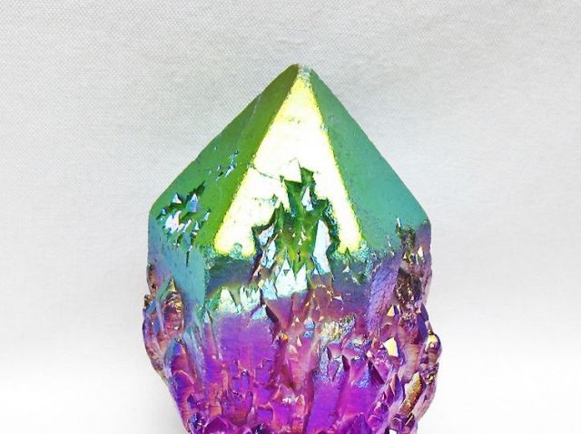 オーラ水晶 オーラクリスタル カテドラルライブラリー 原石(レインボー)[T693-5094]