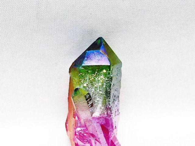 オーラ水晶 オーラクリスタル カテドラルライブラリー 原石(レインボー)[T693-5108]