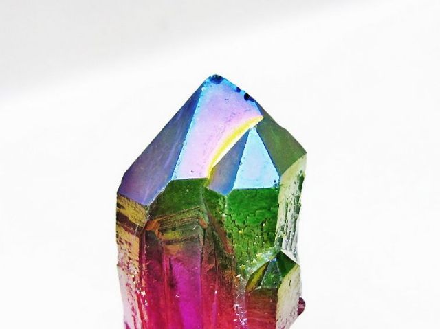オーラ水晶 オーラクリスタル カテドラルライブラリー 原石(レインボー)[T693-5108]