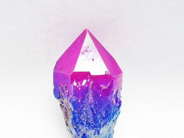 オーラ水晶 オーラクリスタル カテドラルライブラリー 原石(レインボー)[T693-5115]