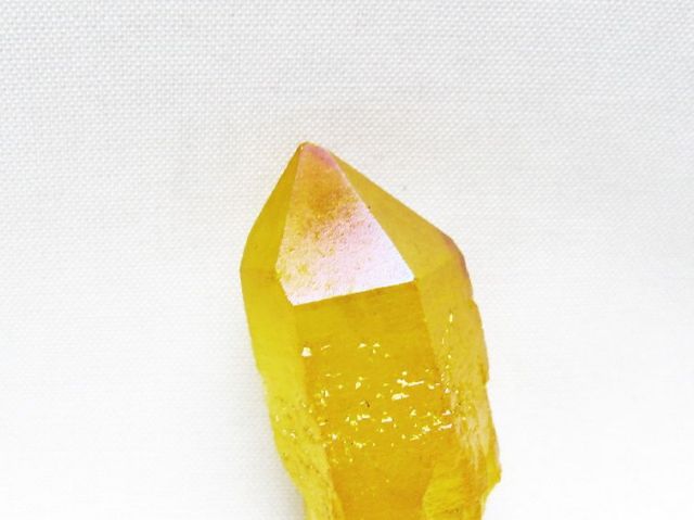 オーラ水晶 オーラクリスタル カテドラルライブラリー 原石 (イエロー)[T693-5207]