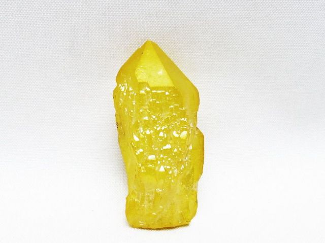 オーラ水晶 オーラクリスタル カテドラルライブラリー 原石 (イエロー)[T693-5209]
