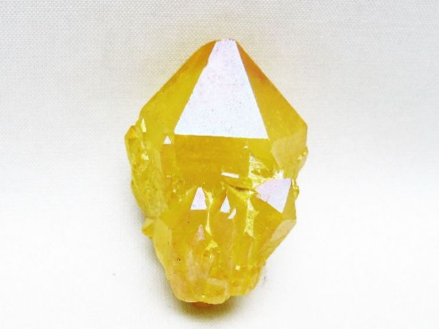 オーラ水晶 オーラクリスタル カテドラルライブラリー 原石 (イエロー)[T693-5214]