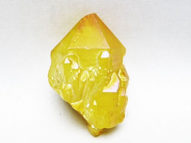 オーラ水晶 オーラクリスタル カテドラルライブラリー 原石 (イエロー)[T693-5214]