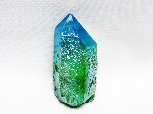 オーラ水晶 オーラクリスタル カテドラルライブラリー 原石 (グリーン)[T693-5280]