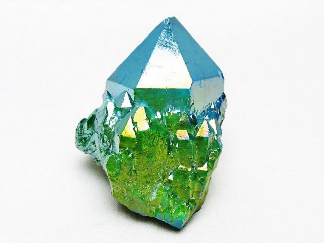 オーラ水晶 オーラクリスタル カテドラルライブラリー 原石 (グリーン)[T693-5283]