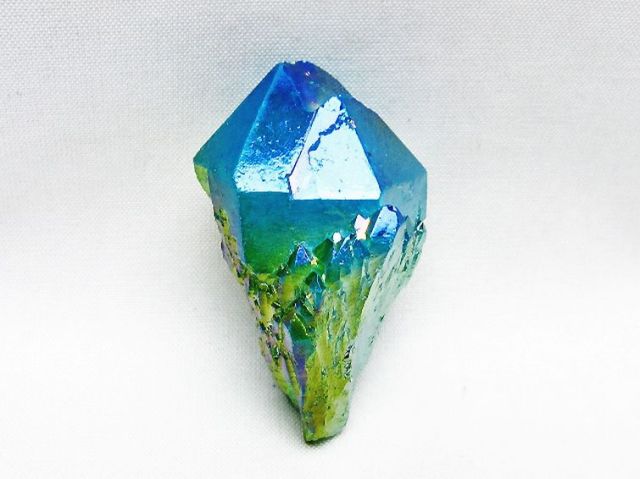 オーラ水晶 オーラクリスタル カテドラルライブラリー 原石 (グリーン)[T693-5285]