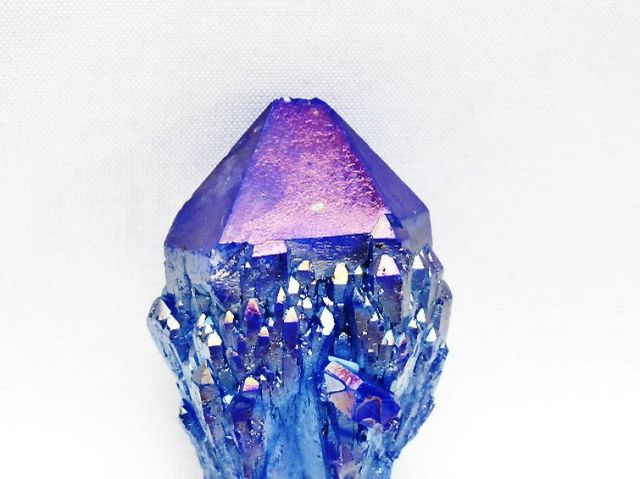 オーラ水晶 オーラクリスタル カテドラルライブラリー 原石 (ブルー)[T693-5357]