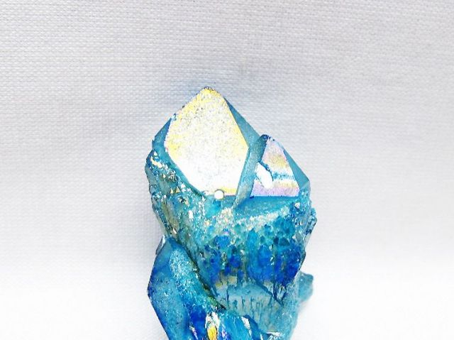 オーラ水晶 オーラクリスタル カテドラルライブラリー 原石 (アクア) [t693-5744]