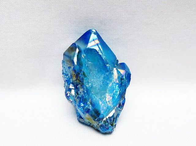 オーラ水晶 オーラクリスタル カテドラルライブラリー 原石 (アクア) [t693-5746]