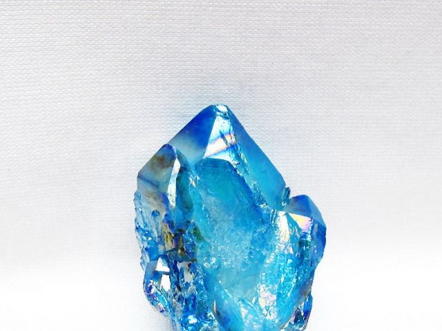 オーラ水晶 オーラクリスタル カテドラルライブラリー 原石 (アクア) [t693-5746]