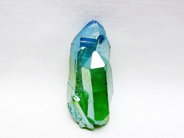 オーラ水晶 オーラクリスタル カテドラルライブラリー 原石 (グリーン) [t693-5803]