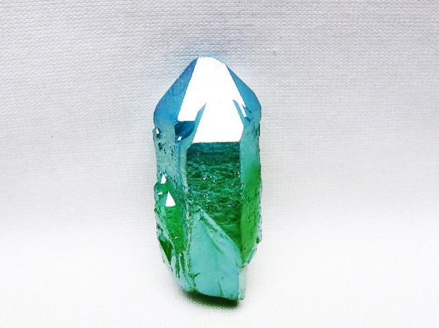 オーラ水晶 オーラクリスタル カテドラルライブラリー 原石 (グリーン) [t693-5810]