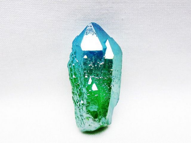 オーラ水晶 オーラクリスタル カテドラルライブラリー 原石 (グリーン) [t693-5810]