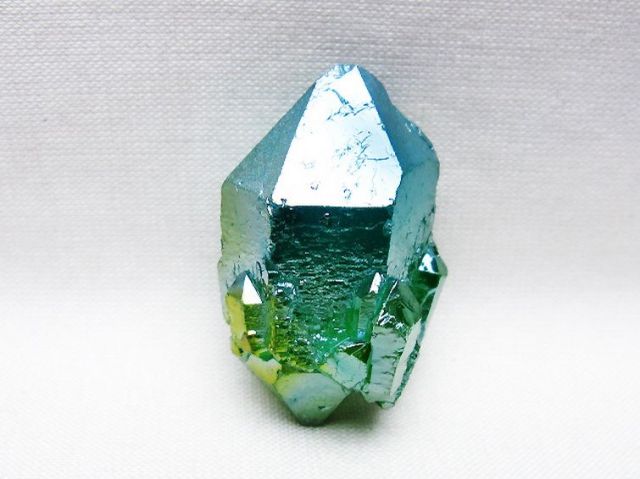 オーラ水晶 オーラクリスタル カテドラルライブラリー 原石 (グリーン) [t693-5812]