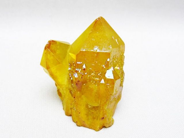 オーラ水晶 オーラクリスタル カテドラルライブラリー 原石 (イエロー) [t693-5879]
