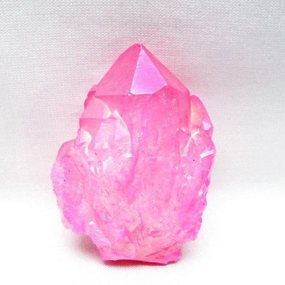 オーラ水晶 オーラクリスタル カテドラルライブラリー 原石 (ローズ) [t693-5946]