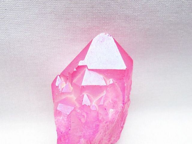 オーラ水晶 オーラクリスタル カテドラルライブラリー 原石 (ローズ) [t693-5946]