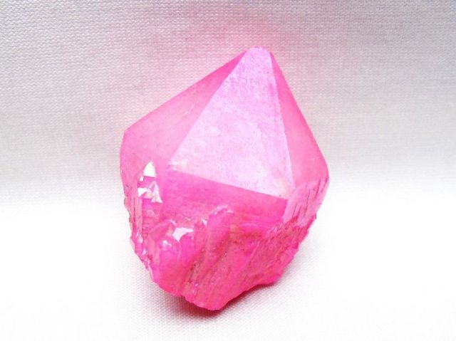 オーラ水晶 オーラクリスタル カテドラルライブラリー 原石 (ローズ) [t693-5952]