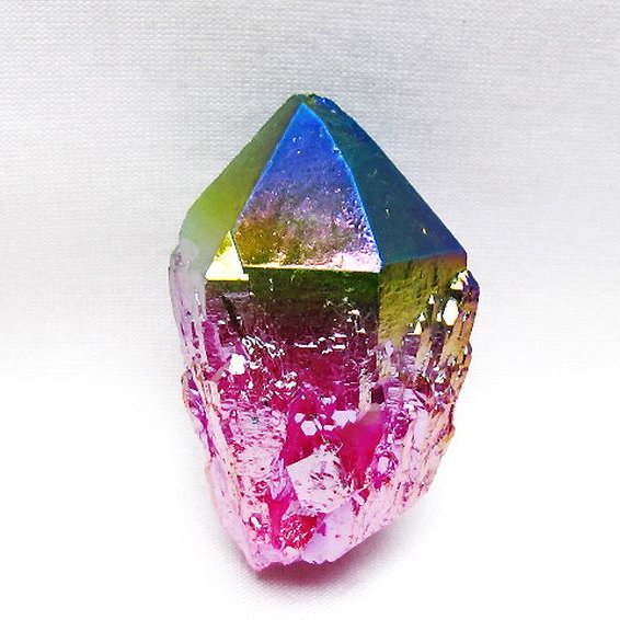 オーラ水晶 オーラクリスタル カテドラルライブラリー 原石(レインボー) [t693-5980]