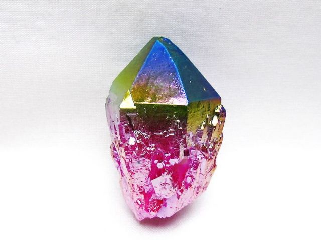 オーラ水晶 オーラクリスタル カテドラルライブラリー 原石(レインボー) [t693-5980]