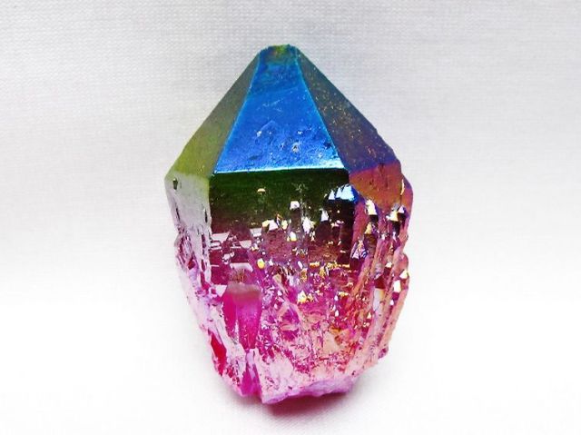オーラ水晶 オーラクリスタル カテドラルライブラリー 原石(レインボー) [t693-5980]