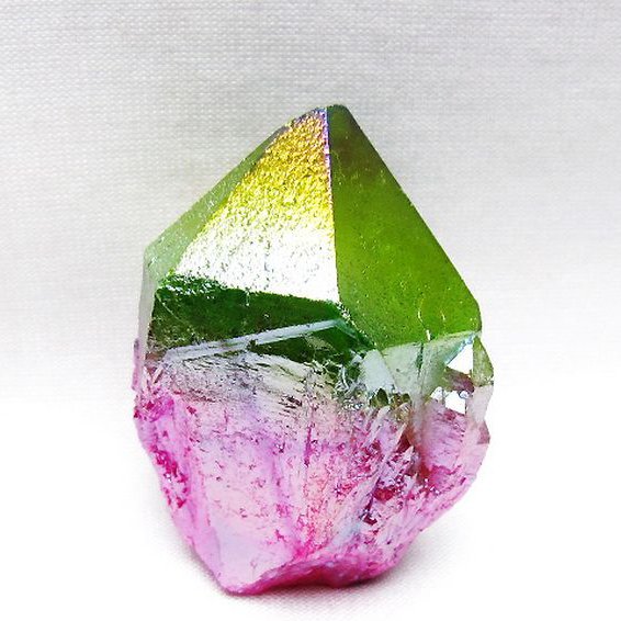 オーラ水晶 オーラクリスタル カテドラルライブラリー 原石(レインボー) [t693-5982]