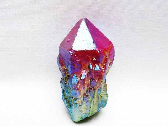 オーラ水晶 オーラクリスタル カテドラルライブラリー 原石(レインボー) [t693-6003]